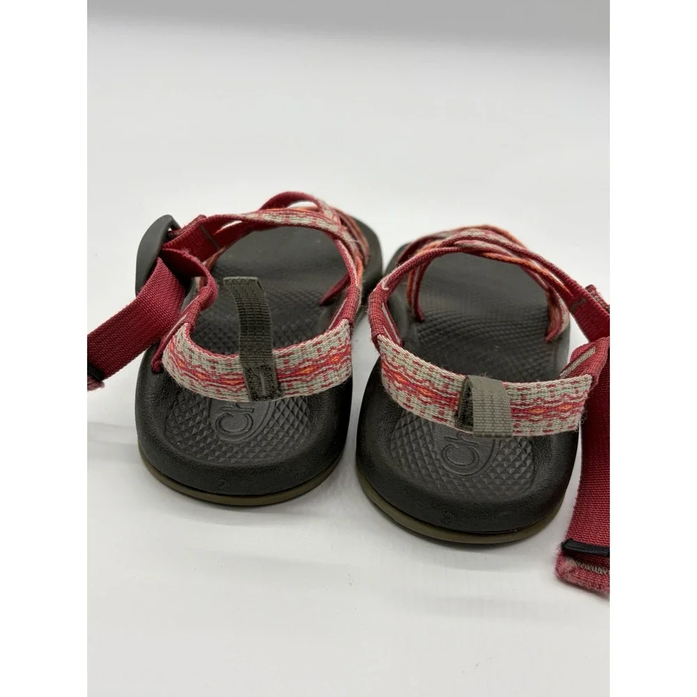Chacos Girls Double Strap Sandals Kids Jr Size 2 Coral Pink Beach